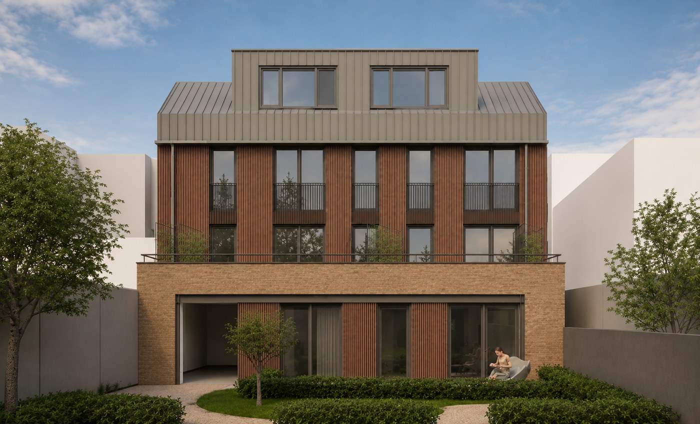 Gerealiseerd project, achtergevel